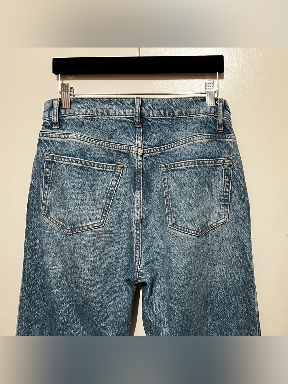 Reformation Val 90s Mis Rise Straight Jeans in Blue - Picture 3 of 6